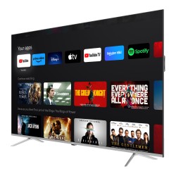 JVC televisor ISDBT 86" QLED 4K Frameless con google TV OS - LT-86KB738