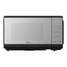 Midea microondas 0.7Pc puerta acabado espejo gabinete negro MMDF07S2MB