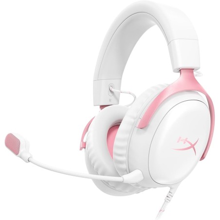 HP Auriculares HyperX Cloud III color blnaco con rosado 9W1Q4AA