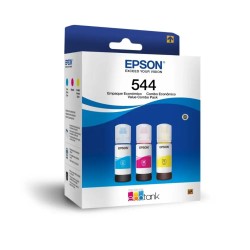 Epson botella de tinta T544 pack de 3 colores cian magenta y amarillo - T544520-3P