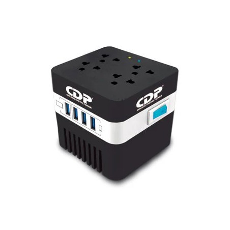 CDP regulador 120 v  500 va/ 250 w avr 4 nema15  4usb RU-AVR604