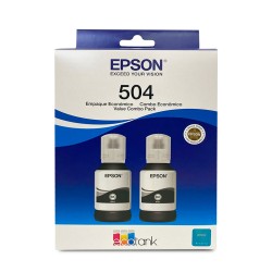 Epson pack de 2 piezas de tintas T504 negro - T504120-2P