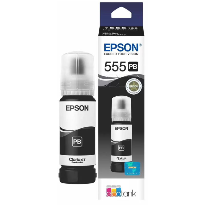 Epson botella tinta negra fotográfica para L8180 T555120-AL