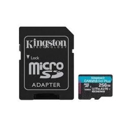Kingston tarjeta de memoria flash micro SD canvas GO plus Gen 4 200MB/s A2 U3 V30 tarjeta con adaptador - SDCG4/256GB