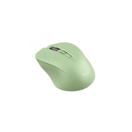 Trust mouse inalambrico eco  color verde claro silencioso - 25042