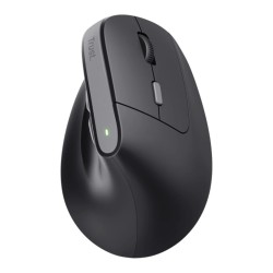 Trust mouse ergononico color negro inalambrico y recargable - 25145