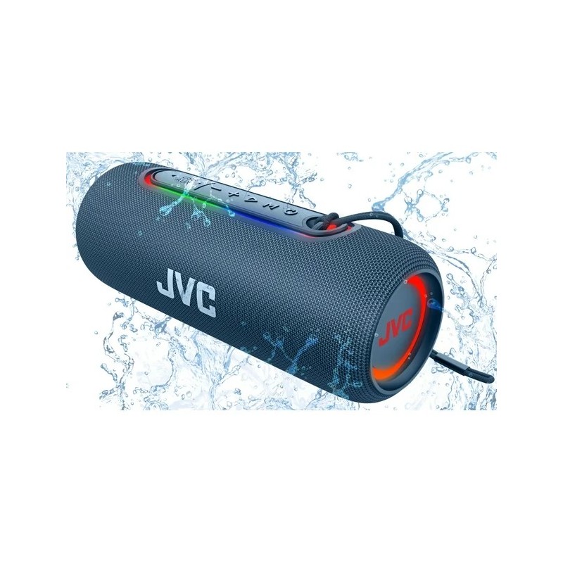 JVC audio portable bluetooth 5.4 45W 20W RMS / Bluetooth luces de ambiente color azul - XS-KY3115A