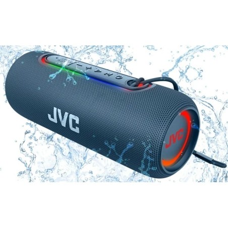 JVC audio portable bluetooth 5.4 45W 20W RMS / Bluetooth luces de ambiente color azul - XS-KY3115A