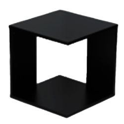 Kenneth Cole estante de cubo color caf‚ oscuro - KCWD2022053-BR