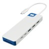 Targus hub hyper flex 9 puertos USB-C + HDMI + MicroSD en blanco - HD4103BUGL