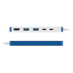Targus hub hyper flex 5 puertost USB-C en blanco - HD4101BUGL
