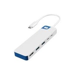 Targus hub hyper flex 5 puertost USB-C en blanco - HD4101BUGL