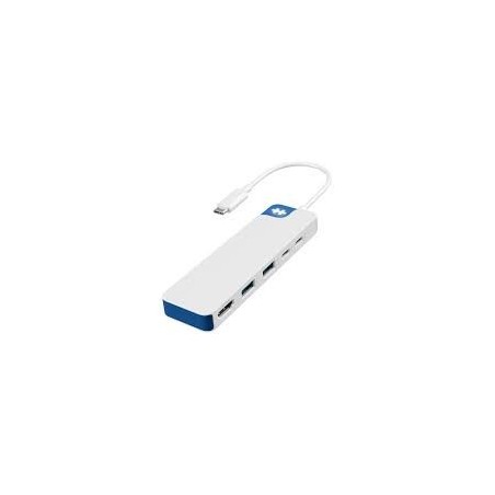 Targus hub hyper flex 5 puertost USB-C en blanco - HD4101BUGL