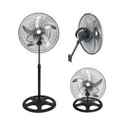 CHIQ Ventilador Pedestal tres en uno 18"- 3 Vel  50W  - CQVF18T1O1HB