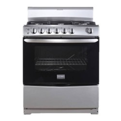 Frigidaire cocina de gas 30" 6 quemadores silver FKGH30C3MDQG