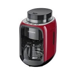 Westinghouse cafetera con moledor café 2 en 1 roja  - WKCM256