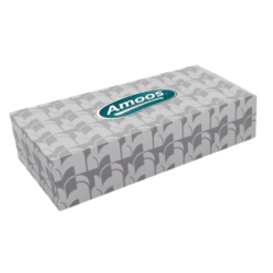 Amoos pañuelos faciales de papel desechable cosmetico 100 X 2 capas caja de 40unds- F622701