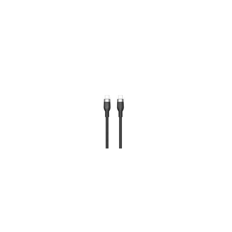 Targus cable de carga hyper USB-C 2.0  silicona 240W 3.3' negro - HJ4001BKGL