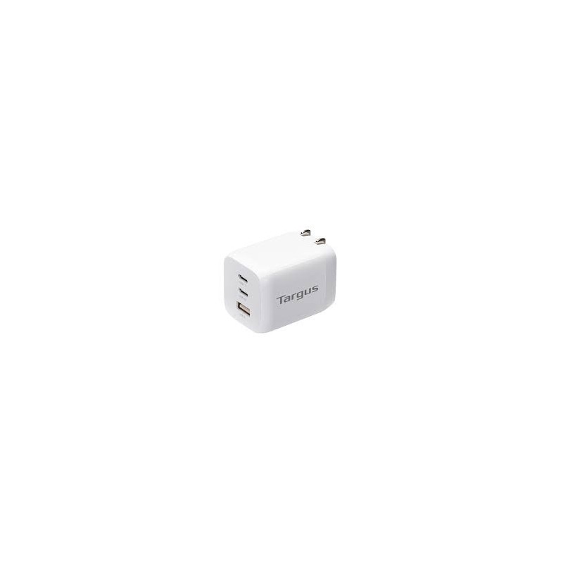 Targus cargador multi port GaN de pared 65W blanco -  APA11606TT