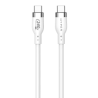 Targus cable de carga hyper USB-C 2.0  silicona 240W 3.3' blanco - HJ4001WHGL