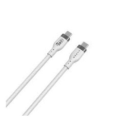 Targus cable de carga hyper USB-C 2.0  silicona 240W 3.3' blanco - HJ4001WHGL