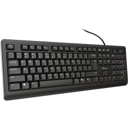 Trust teclado alambrico  primo usb negro 23883