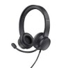 Trust headset supraaurales PC con diadema ajustable - 25087