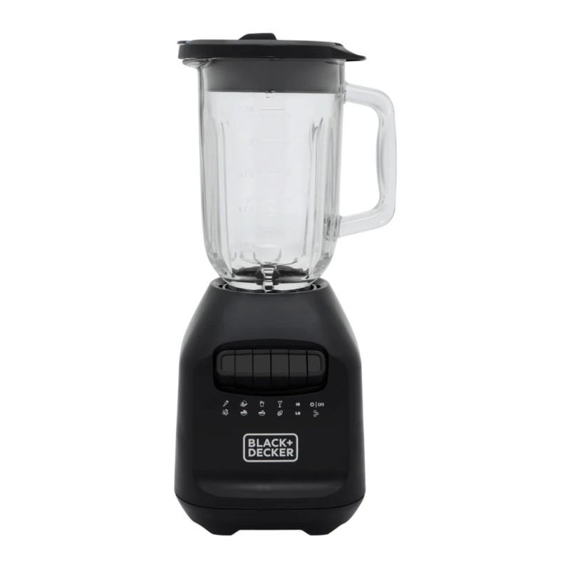 Black + Decker licuadora ice crush 1.5 lts jarra de vidrio negra - BL2209GBB-LA