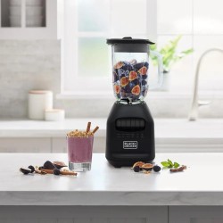 Black + Decker licuadora ice crush 1.5 lts jarra de vidrio negra - BL2209GBB-LA