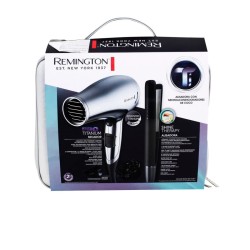 Remington combo secador + plancha de cabello  titaniun - S4A500-D3019-F