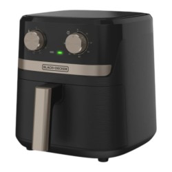 Black + Decker freidora de aire con perillas gris - AFBD42-3BDLA
