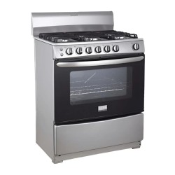 Frigidaire cocina de gas 30" 6 quemadores silver FKGH30C3MDQG