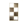 Kenneth Cole librero cubo unit color roble W61.5 x H122.5 x D29.5 cm-KCWD2022052-O