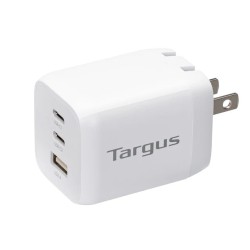 Targus cargador multi port GaN de pared 65W blanco -  APA11606TT