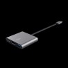 Trust adaptador 3-en-1 multipuerto USB-C-HDMI y-Tipo C - 23772