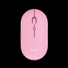 Trust  mouse recargable inalambrico silencioso color rosa con - 24125