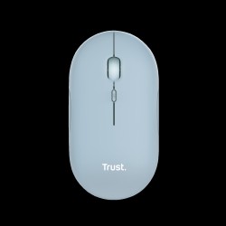 Trust  mouse recargable inalambrico silencioso color azul - 24126