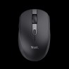 Trust mouse inalambrico recargable color negro silencioso - 24819