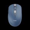Trust mouse inalambrico recargable color azul silencioso - 24934