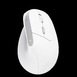 Trust mouse vertical ergonomico inalambrico Bayo color blanco recargable - 25398