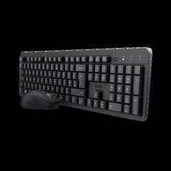 Trust combo teclado y mouse inalambrico silencioso TKM-360 en español - 25356 CAJA MARRÓN