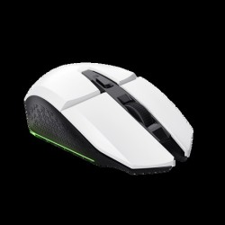 Trust  mouse gaming inalambrico GXT 110 Felox recargable con iluminación LED multicolor blanco - 25069