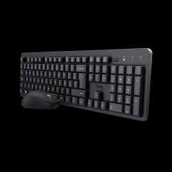 Trust combo de teclado y mouse inalámbricos y silenciosos ES ODY II - 25020