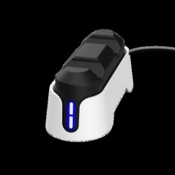 Trust GXT 255W soporte de carga rapida para mandos de PS5 blanco - 25597