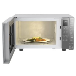 Whirlpool microondas 0.7 pies plateado acabado espejo WM1807D