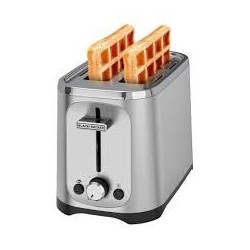 Black+Decker tostadora de pan 2 Rebanadas con 7 niveles ajustables - TR1227-0SDLA