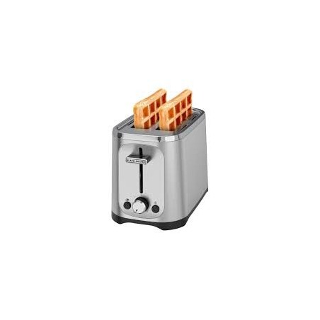 Black+Decker tostadora de pan 2 Rebanadas con 7 niveles ajustables - TR1227-0SDLA