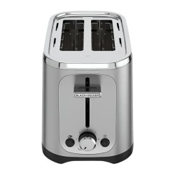 Black+Decker tostadora de pan 2 Rebanadas con 7 niveles ajustables - TR1227-0SDLA