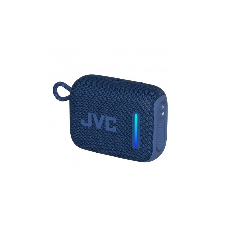 JVC audio portable bluetooth de 5W con luz ambiental resistente al agua azul - XS-KY2115A