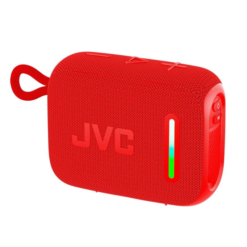 JVC audio portable bluetooth de 5W con luz ambiental resistente al agua rojo - XS-XS-KY2115R